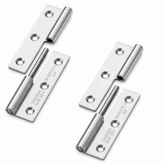 2 pièces de charnière à poster de haute qualité, B-1004-2-L, hauteur : 64 mm, de TAKIGEN, capacité de charge : 10 kg (23 lbs), version : gauche. Image du produit