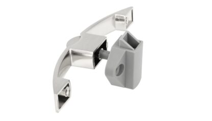 Poignée à bouton-poussoir de haute qualité, en zamak, surface : aspect acier inoxydable, 14.03.072-0. Fermeture à poignée solide avec serrure autobloquante et fermeture amortie pour yacht, caravane, jet privé et bien plus encore, par SISO Denmark – Image 7
