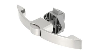 Poignée à bouton-poussoir de haute qualité, en zamak, surface : aspect acier inoxydable, 14.03.072-0. Fermeture à poignée solide avec serrure autobloquante et fermeture amortie pour yacht, caravane, jet privé et bien plus encore, par SISO Denmark – Image 2