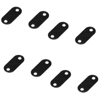 8 plaques de comptoir magnétique ovale longues avec 2 trous fraisés, MC-YN001U-BL, 35 mm (1-3/8"), de Sugatsune, noir. Image du produit