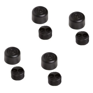 Réglage robuste de meubles 4 pièces, B571-19-BK, diamètre : ⌀19 mm, de Kojima, capacité de charge : 400 kg (882 lbs), noir, version : standard. Image du produit