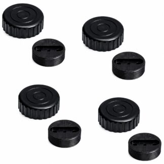 4 pièces de réglage robuste pour meubles, capacité de charge : 800 kg (1764 lbs), surface : noire, ⌀40 mm (1-37/64"), version : standard, B571-40-BK. Pied réglable pour pieds de table, pieds de meubles, pieds d’armoire et bien plus encore, par Kojima (Japon)
