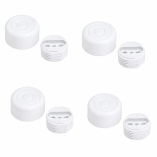 4 pièces de réglage robuste pour meubles, capacité de charge : 600 kg (1323 lbs), surface : blanche, ⌀25 mm (63/64"), version : standard, B571-25-WH. Pied réglable pour pieds de table, pieds de meubles, pieds d’armoire et bien plus encore, par Kojima (Japon)