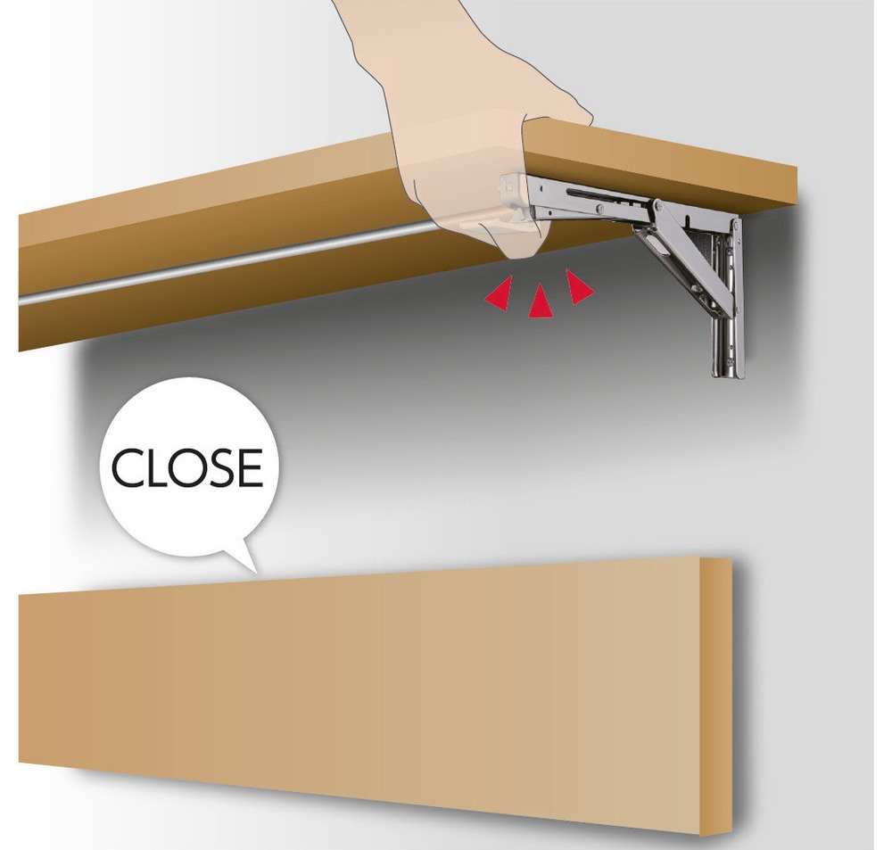 Bielle pratique, version : pour deux consoles pliantes, EB-907560 et EB-907572. Levier de connexion à une main pour Robust Soft de ROCA et console rabattable EB-DA, par Sugatsune / LAMP® (Japon) – Image 2