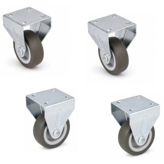 Moulant robuste 4 pièces, capacité de charge : 120 kg (265 lbs), ⌀50 mm (1-31/32"), 08.12.150-1.