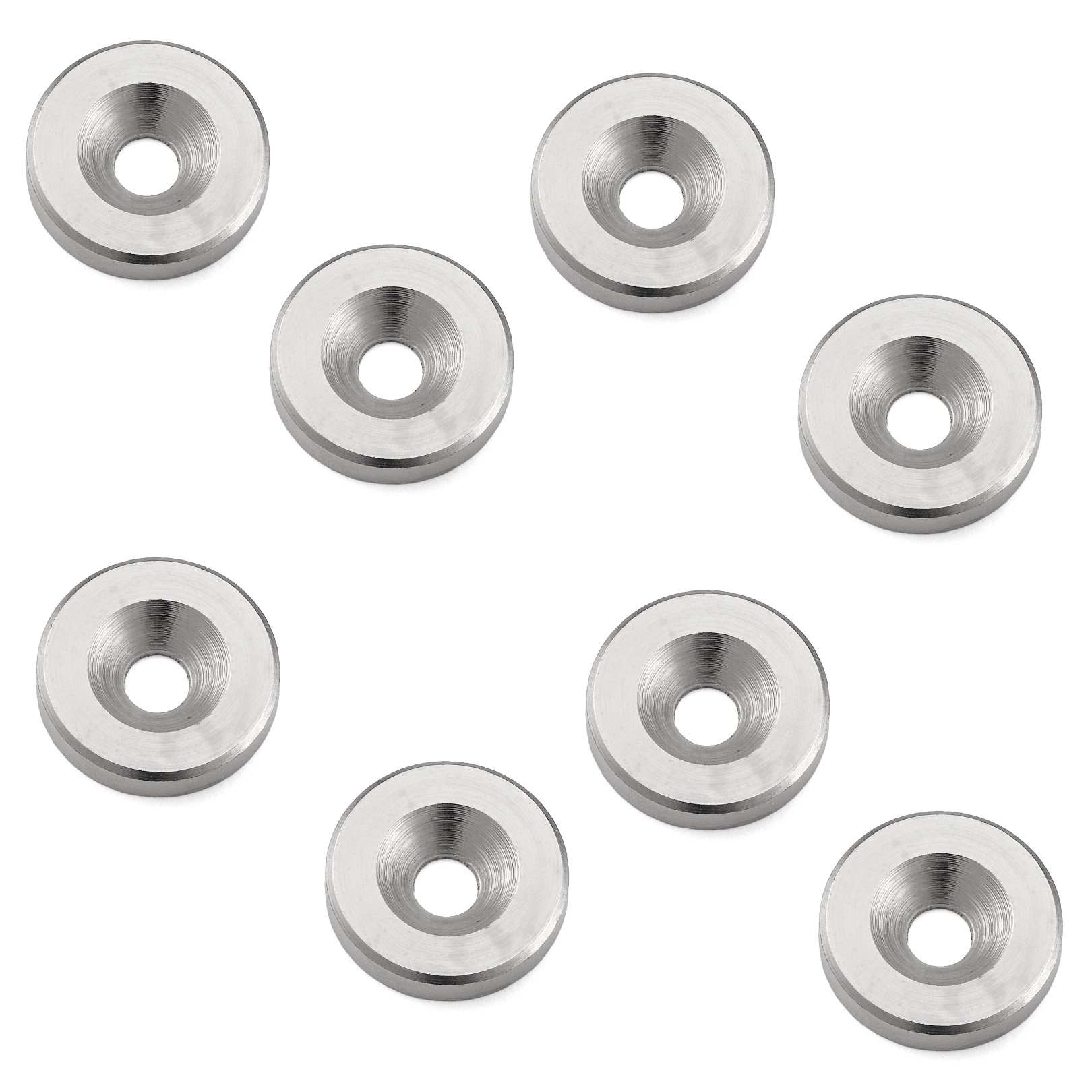 8 pièces de contre-plaque magnétique ronde, W12, diamètre : ⌀15 mm, par Sugatsune, plaqué nickel. Image du produit