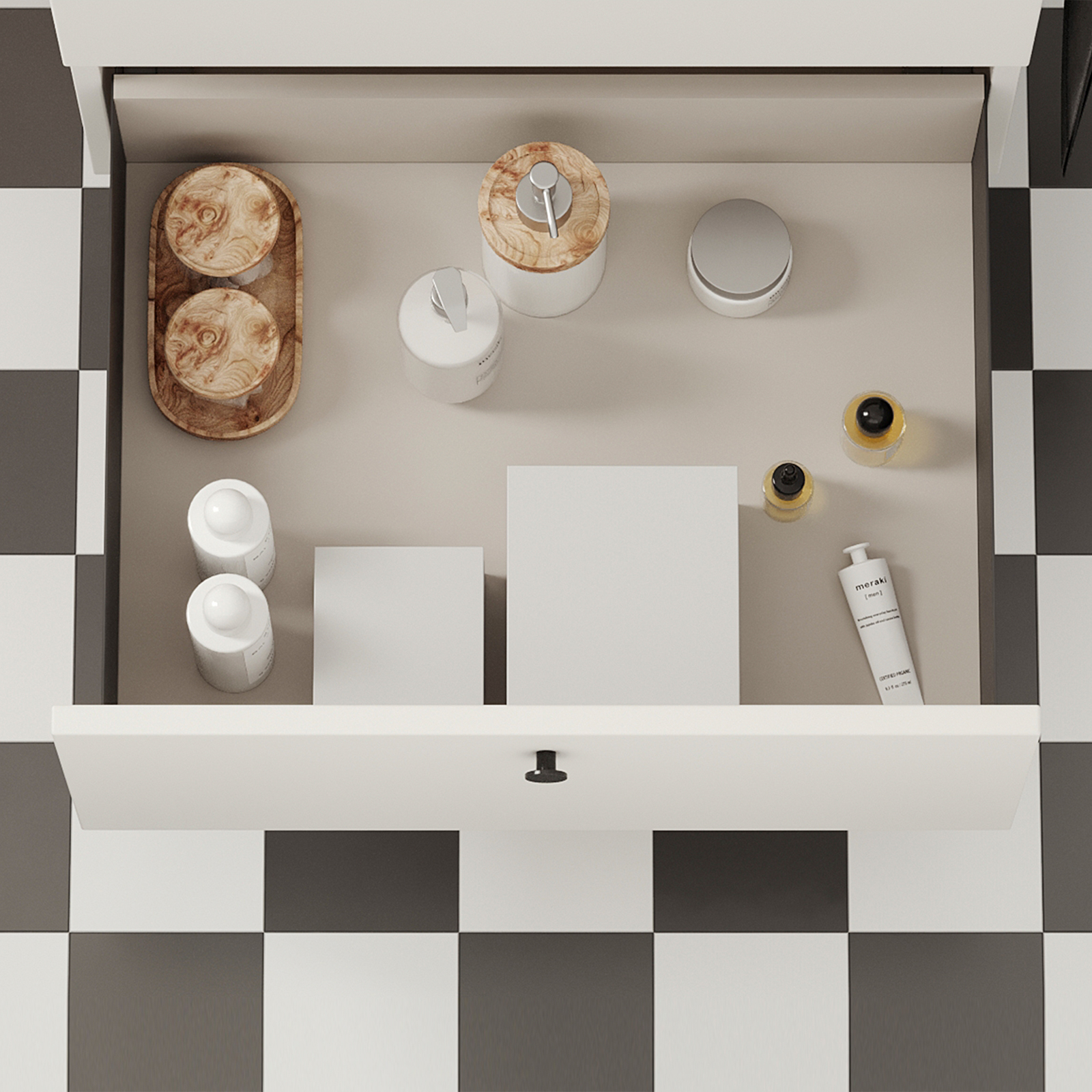 Jeu de tiroirs, avec cadres extra-fins, hauteur : 88 mm (3-15/32 »), surface : gris anthracite, 500 mm (19-11/16 »), version : coulissante partielle avec fermeture amortie, jeu de tiroirs 3275435. pour meubles de cuisine et bien plus encore, d’EMUCA – Image 8