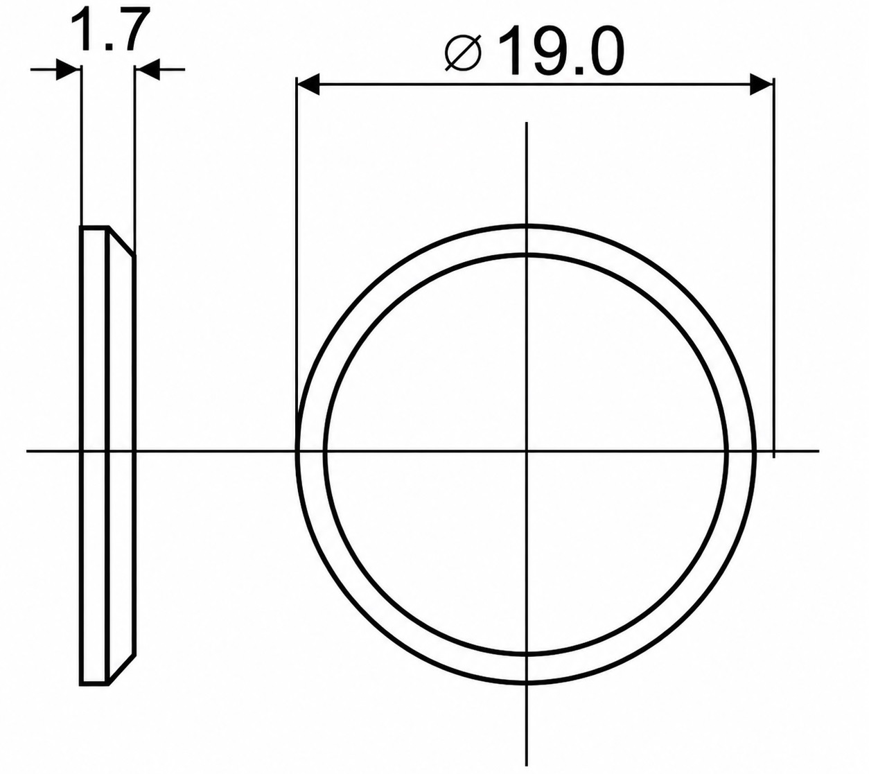 10 plaque de comptoir autocollante en 10 pièces, surface : nickelée, ⌀19 mm (3/4"), version : ronde, 22.01.118. Équivalent de haute qualité pour les loquets magnétiques et bien plus encore, par SISO Danemark – Image 2