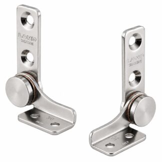Ensemble de 2 charnières à friction (gauche + droite), couple : 6 N·m, HG-TB30. 2 charnières à friction de haute qualité pour couvercles d’appareils, rabats de meubles, boîtiers de moniteurs et bien plus encore, par Sugatsune / LAMP® (Japon)