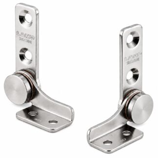 Ensemble de 2 charnières à friction (gauche + droite), couple : 1,4 N·m, HG-TB7. 2 charnières à friction de haute qualité pour couvercles d’appareils, rabats de meubles, boîtiers de moniteurs et bien plus encore, par Sugatsune / LAMP® (Japon)