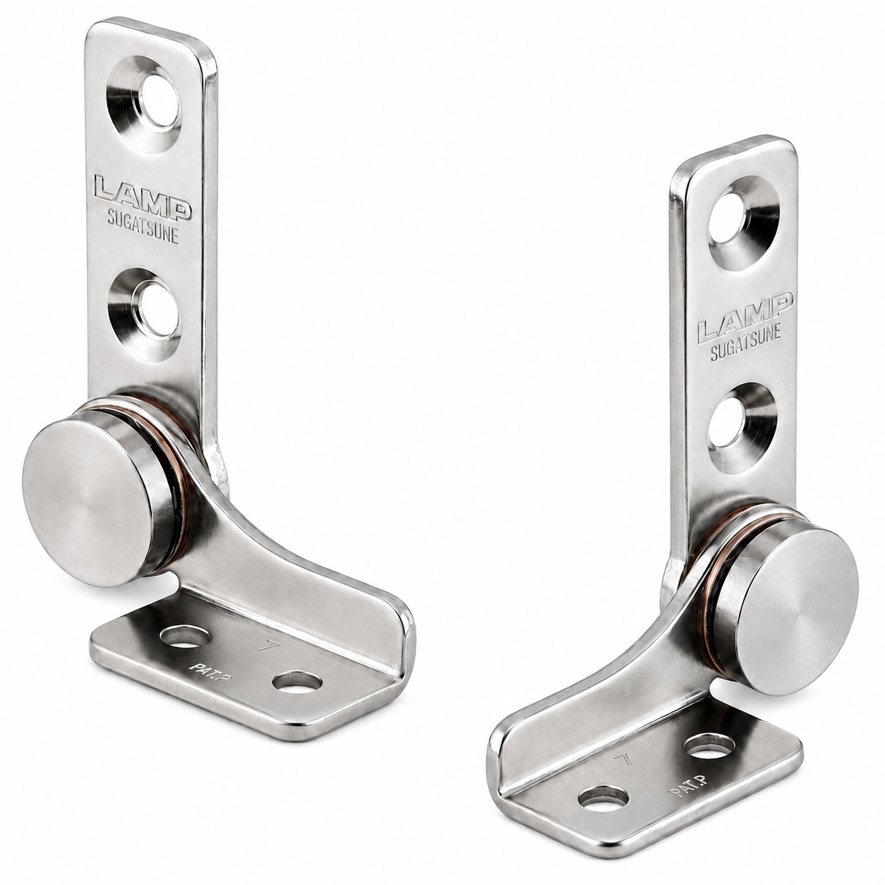 Ensemble de 2 charnières à friction (gauche + droite), couple : 1,4 N·m, HG-TB7. 2 charnières à friction de haute qualité pour couvercles d’appareils, rabats de meubles, boîtiers de moniteurs et bien plus encore, par Sugatsune / LAMP® (Japon)