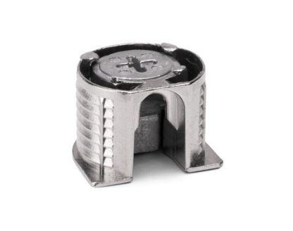 20 pièces de raccord excentrique stable ⌀20 mm avec bride et gaine extérieure à griffes pour une épaisseur de plaque de 19 mm (3/4"), en Zamak, 8070907. Connecteur excentrique robuste pour le raccordement de meubles et bien plus encore, par EMUCA – Image 3
