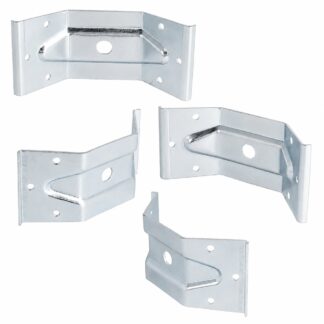 4 pièces Axe robuste à angle de table, 126 mm (4-61/64"), Version : 1 trou pour montage central, 11.07.040-1.