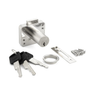 Serrure d’armoire, clé différente 2550-36-DN-B, par Sugatsune / LAMP (Japon)