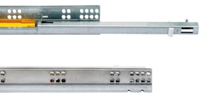 Glissières sous le plancher, capacité de charge : 25 kg (56 lb), 400 mm (15-3/4"), Conception : Extension partielle avec ouverture par pression, 3123305. Coulissants sous le plancher de haute qualité pour tiroirs en bois, étagères en bois et bien plus encore, d’EMUCA – Image 4
