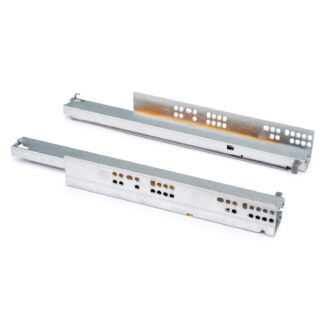 Glissières de sol, capacité de charge : 30 kg (67 lbs), 450 mm (17-23/32"), version : rallonge complète avec fermeture amortie, 3124405. Coulissants de haute qualité pour tiroirs en bois, tiroirs en bois, étagères en bois et bien plus encore, d’EMUCA